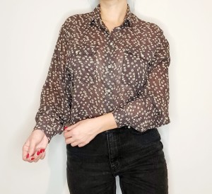 Krótka koszula w drobne kwiatki