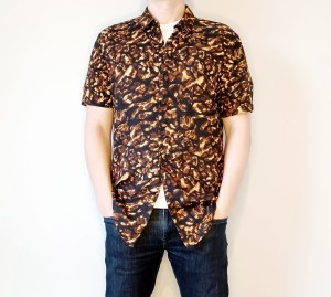 Wzorzysta koszula w stylu vintage
