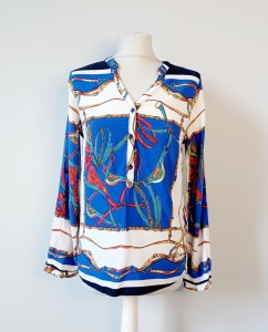 Wzorzysta koszula z bawełną 