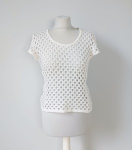 Biała ażurowa bluzka 