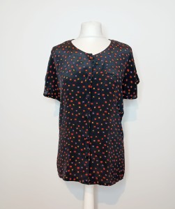 Bluzka vintage w małe wzorki