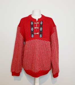 Gruby norweski sweter vintage
