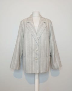 Szara marynarka vintage z wełną Delmod