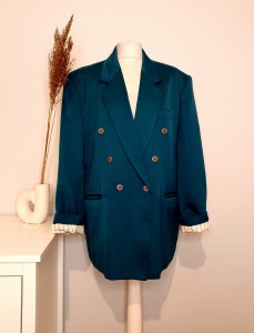 Dwurzędowa marynarka vintage oversize