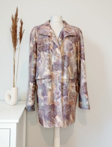 Vintage cienka parka/ długa kurtka w maziaje