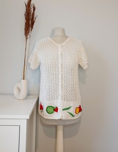 Ażurowy sweter vintage 