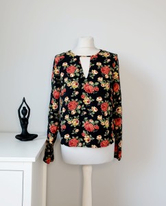 Różana krótka bluzka