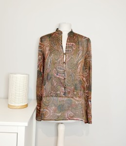 Szyfonowa wzorzysta bluzka