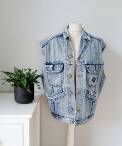 Jeansowy bezrękawnik vintage RIFLE