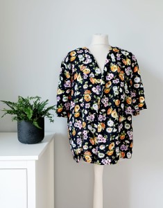 Bluzka vintage w kwiaty