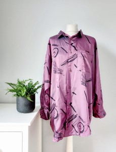 Fioletowa vintage koszula oversize