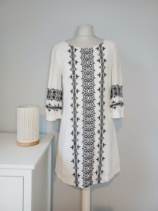 Letnia sukienka len i bawełna