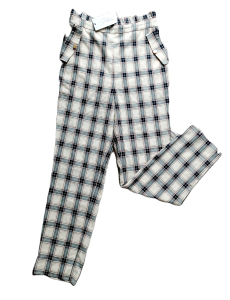 Spodnie w kratę paperbag NOWE