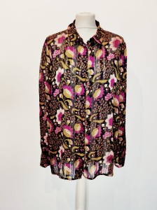 Luźna koszula w kwiaty